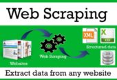 Data entry and web scraping