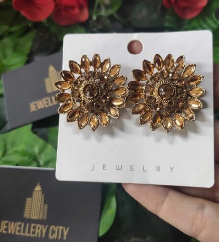 Beautiful Champagne ear tops for daily wear