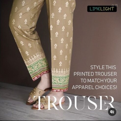 Printed Cambric Trouser
