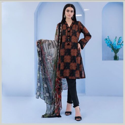 2-Piece Suit – Printed Lawn Shirt Fabric