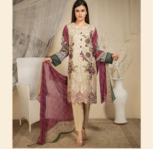 2-Pc Suit – Embroidered Lawn Shirt