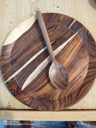 Handicraft spoon and plate