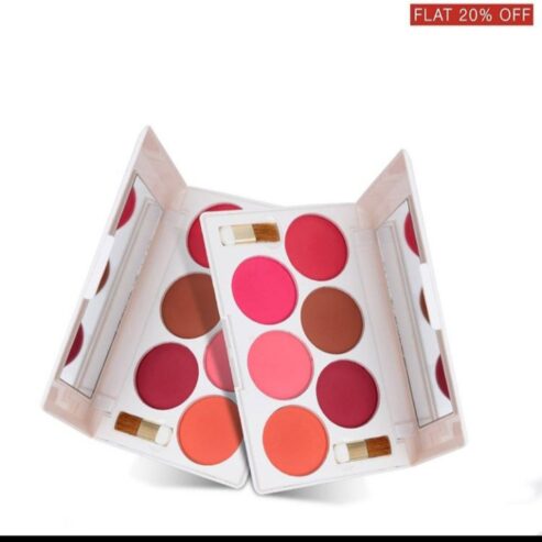 Rivaj UK Dome blush-on palette with six lively shades