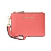 Michael Kors Mercer Pebble Leather Coin Purse For Women Pink