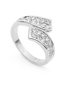 Cosmetic Fever ri-6411 18K White Gold Plated Ring