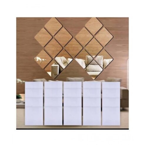 1link Pk Acrylic Wall Mirror Stickers For Decoration 15 Pieces