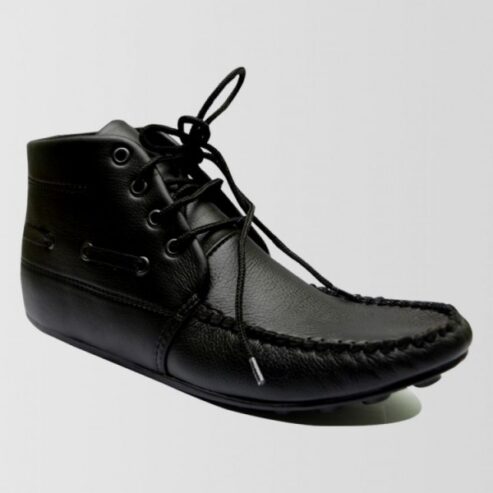Stylish Black Casual Lace Shoes For Him
