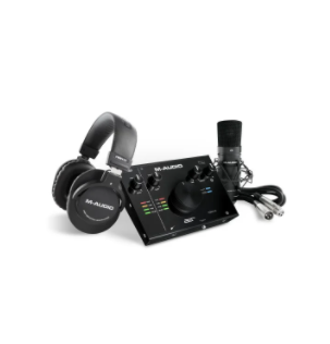 M-Audio Air 192 | 4 Vocal Studio Pro Pack with 2×2 USB Type-C Audio Interface, Mic, Headphones