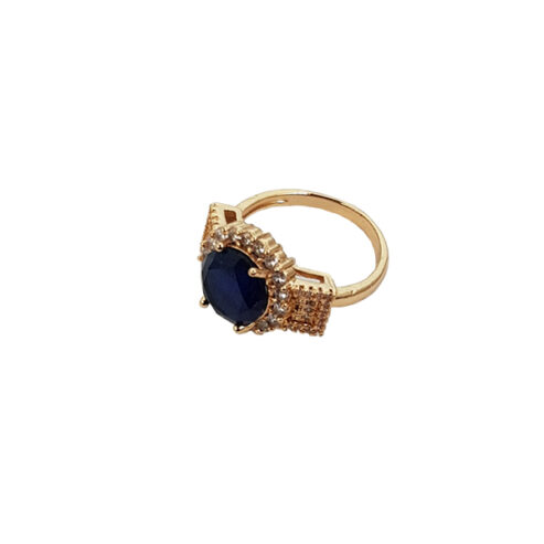 Gold With Blue Stone