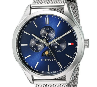 Tommy Hilfiger ‘OLIVER’ Quartz Stainless Steel Casual Watch, Color:Silver-Toned (Model: 1791302)