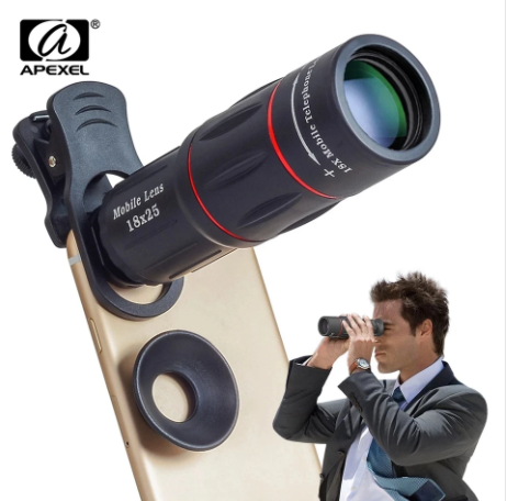 UNIVERSAL 12X MONOCULAR ZOOM HD OPTICAL CELL PHONE LENS