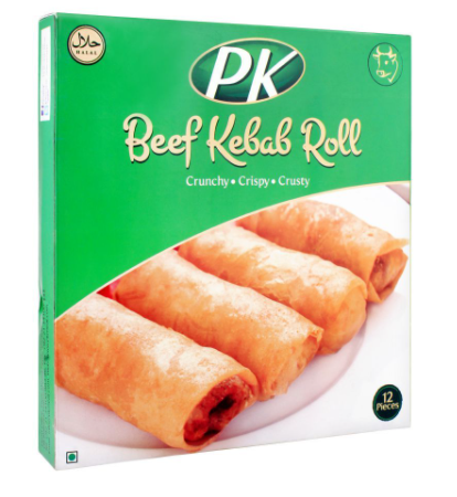 PK Beef Kebab Roll, 12 Pieces