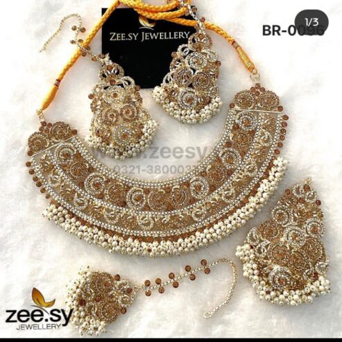 Beautiful Bridal Set with Gajra Beads
