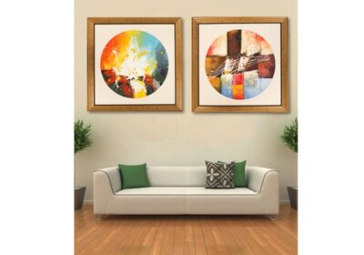 asaan_buy_artist_made_wall_decor_paintings_golden_pack_of_2